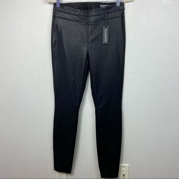 NWT Revolve Blank NYC Pull-On Leggings Black‎ Pants Vegan Leather Size 28 Coated - Picture 4 of 11